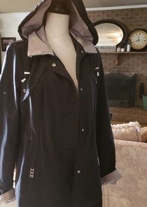 George blk with tan trim jacket sizeM